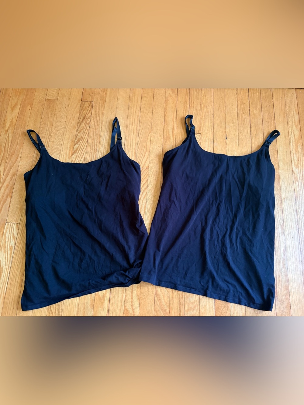 Old Navy Black Adjustable-Strap Camisole Tank Top maternity